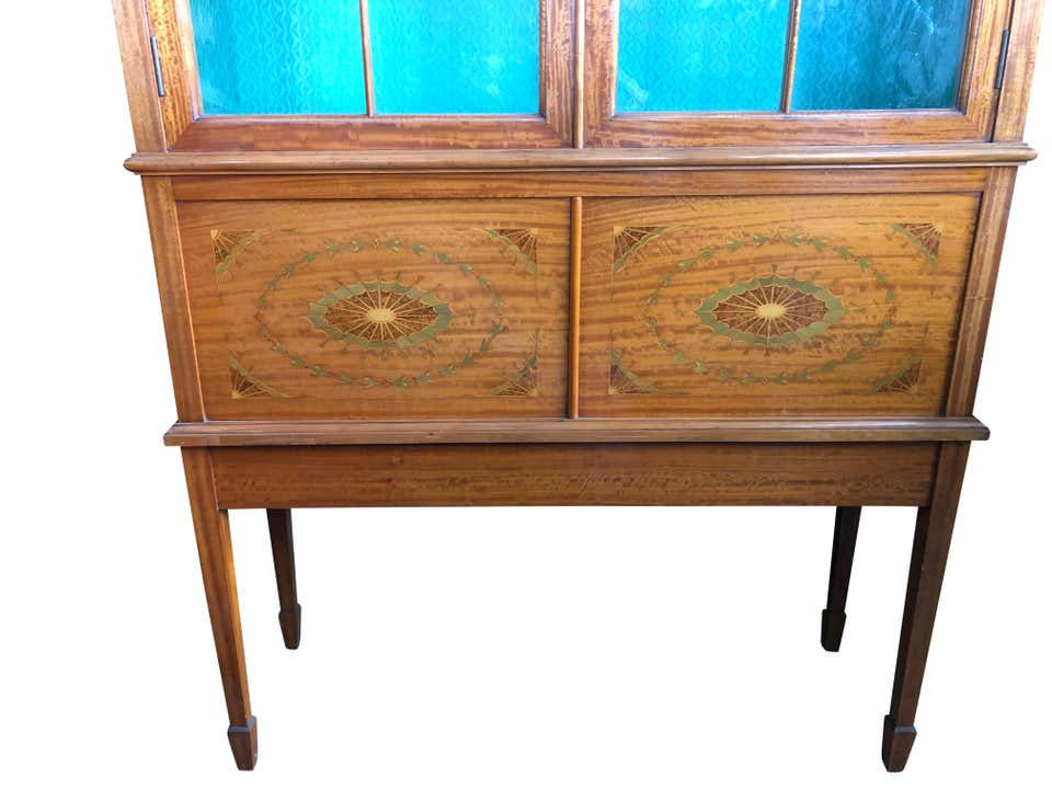 Thumbnail: French Regency Style Sheraton Cabinet, 19th Century