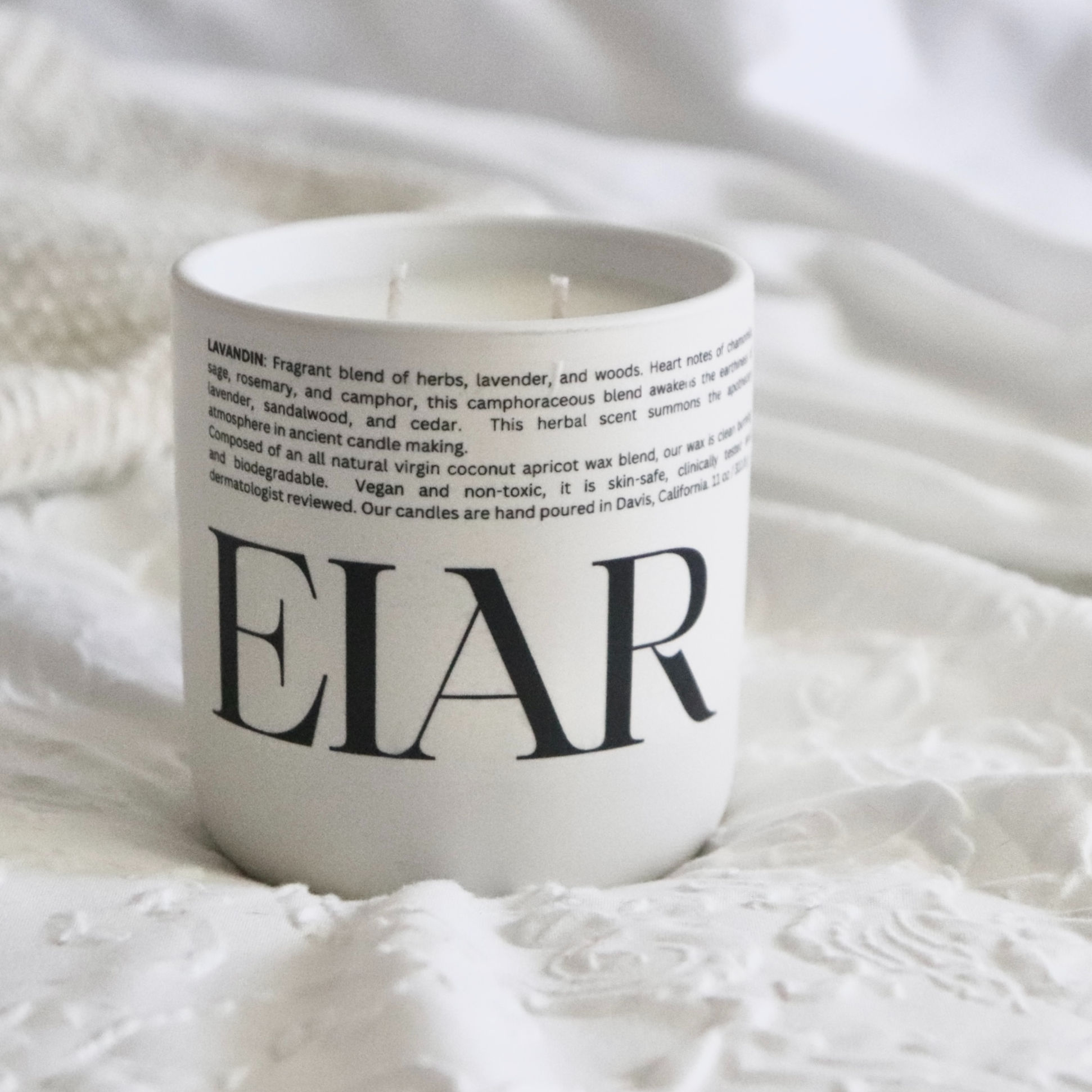 Lavandin Ceramic Candle