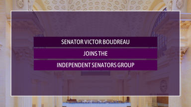 Senator Victor Boudreau Joins the Independent Senators Group