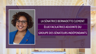 La sénatrice Bernadette Clement élue facilitatrice adjointe du Groupe des sénateurs indépendants