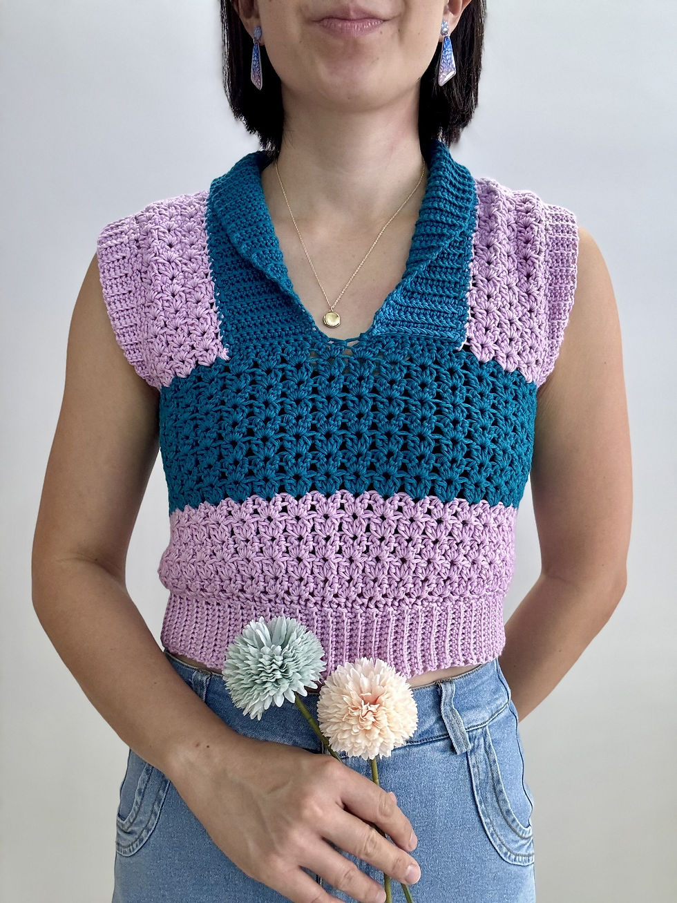 Thumbnail: Vivian Vest crochet pattern US