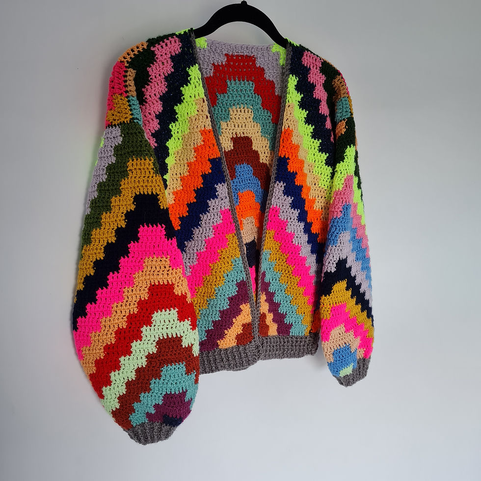 Thumbnail: 2-in-1 Blockbuster Jumper & Cardi crochet pattern UK