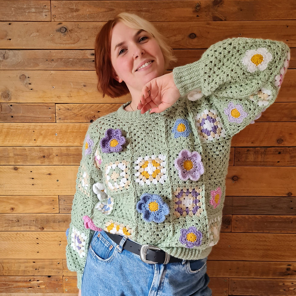 Thumbnail: Blooming Lovely 2-in-1 crochet sweater and cardi pattern US