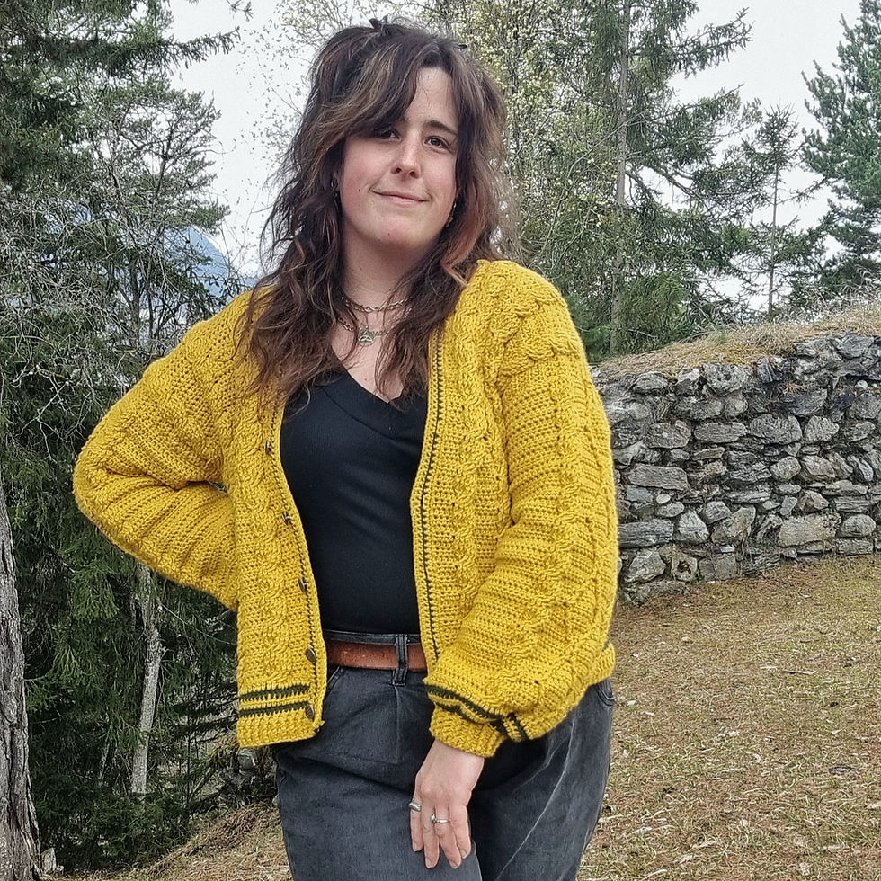 Thumbnail: Setting Sun Cardigan crochet pattern US & UK