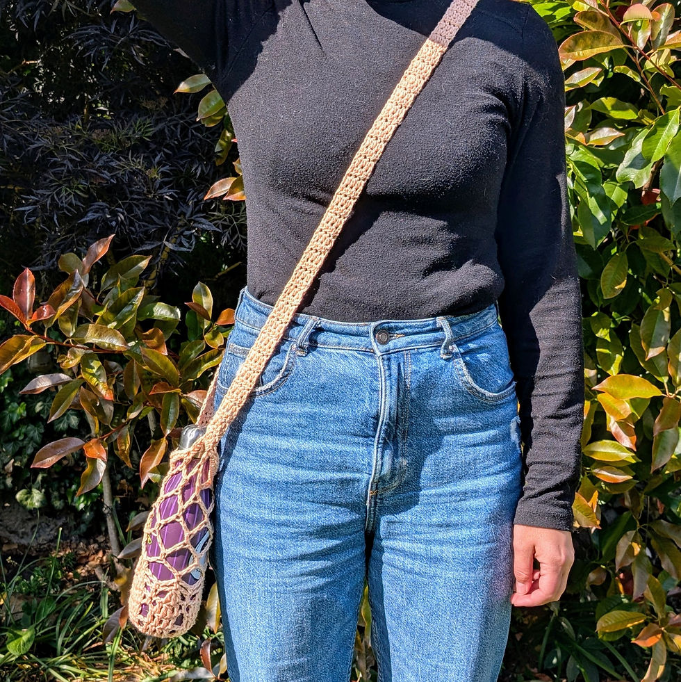 Thumbnail: Blossom Bottle Holder crochet pattern