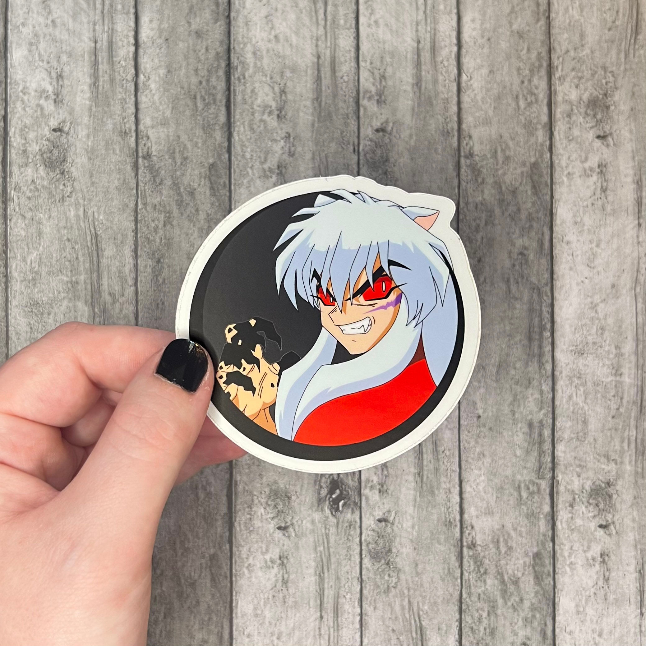 Inuyasha Demon Form Diecut Sticker