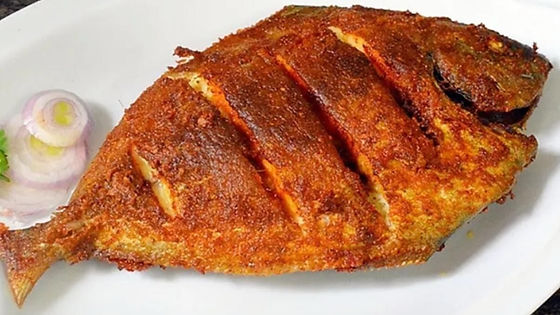 Fish Pomfret fry