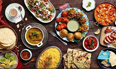 Arranged Food and Objects