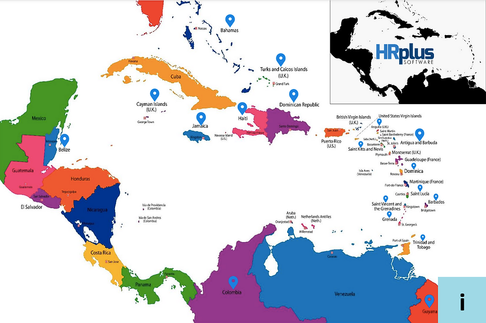color coded map