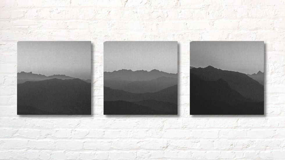 Thumbnail: Holy Mountains Photograph Canvas Print Wood Frame