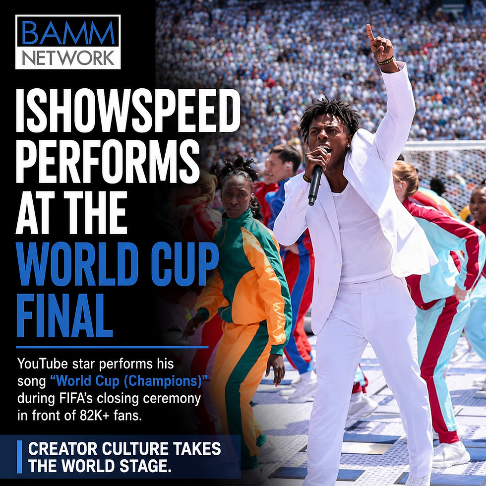 VIDEO: IShowSpeed Performs At World Cup Final: FIFA Puts Creator Culture Center Stage