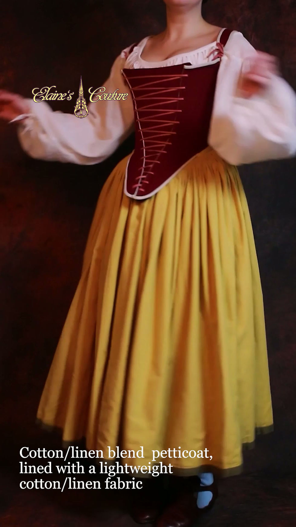 Thumbnail: Cartridge pleated Petticoat - bespoke