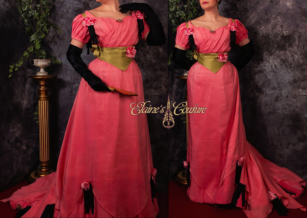 Miniatura: Edwardian evening gown, made to measure