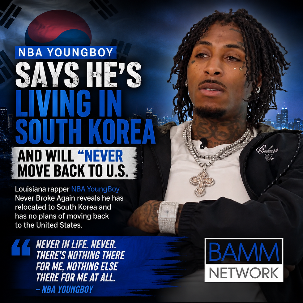 Louisiana Rapper NBA YoungBoy Says He’s Living in South Korea and Will ‘Never’ Move Back to the U.S.