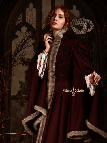 Victorian inspired wool coat