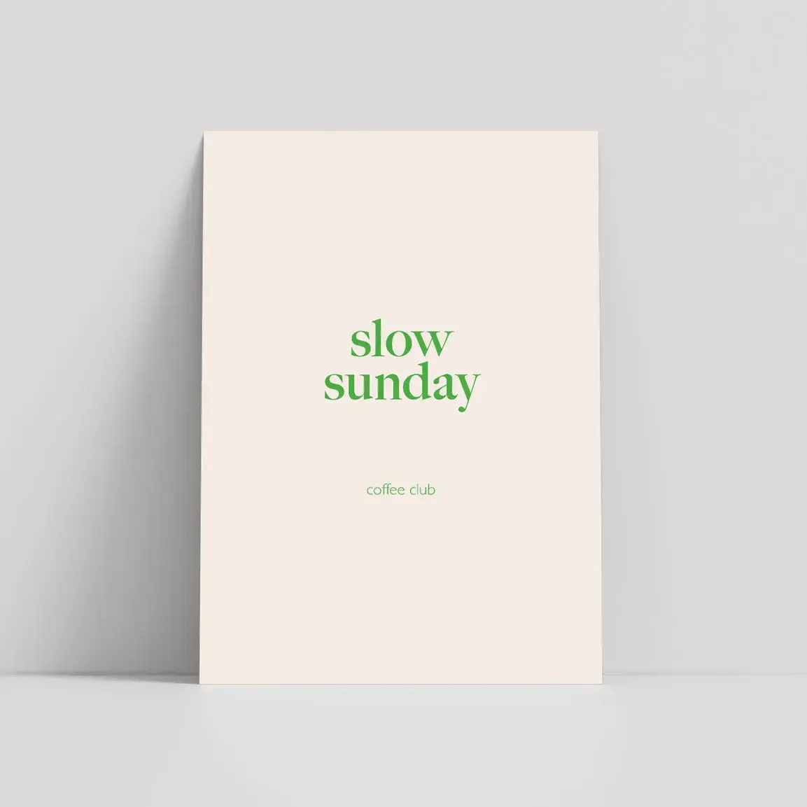 Postkarte / slow sunday