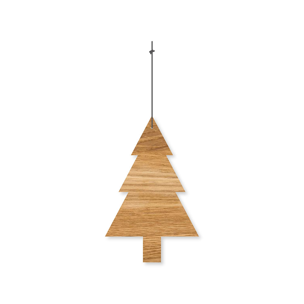 Miniaturbild: Tanne Anhänger Dekoration Weihnachten Eiche Holz