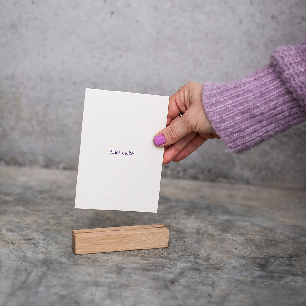 Bilderleiste mini Fotoleiste Kartenhalter Postkarte Holz