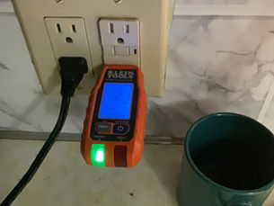 A GFCI receptacle