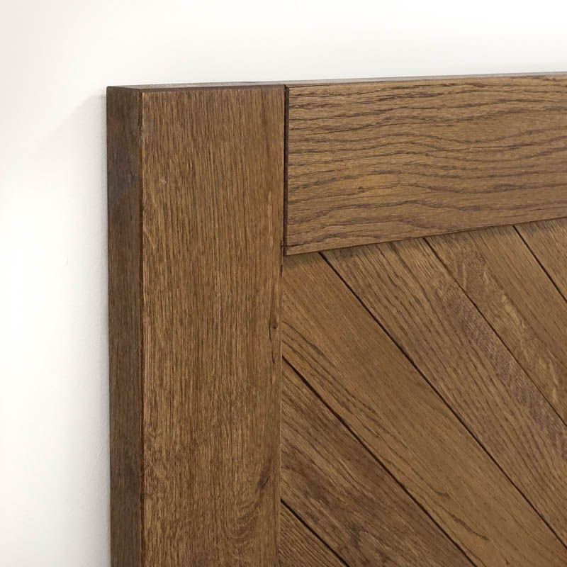 Miniatură: Ușă glisantă hambar CHEVRON LINE uleiat maro