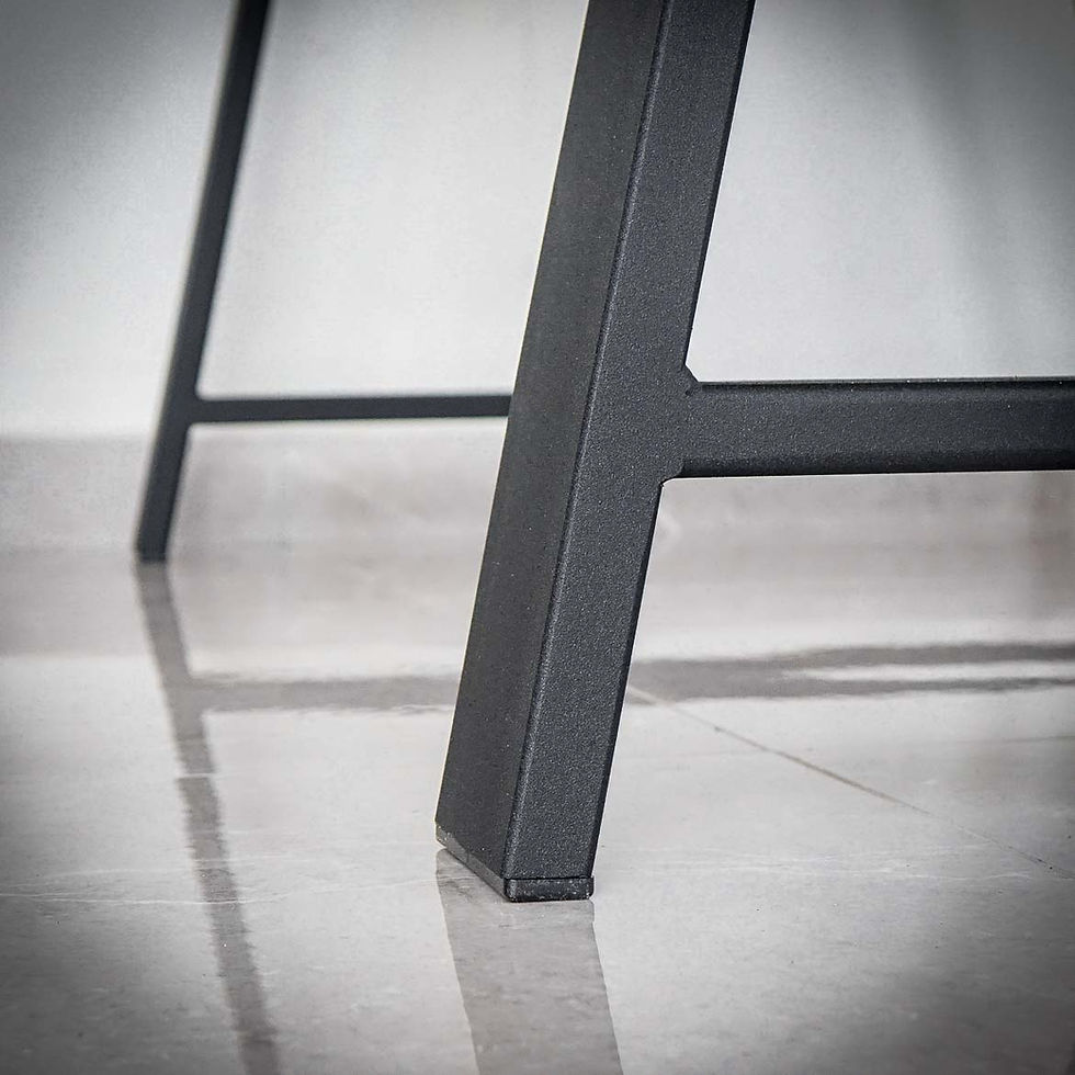 Miniatură: Set 2 picioare metalice de masă TYPE A black