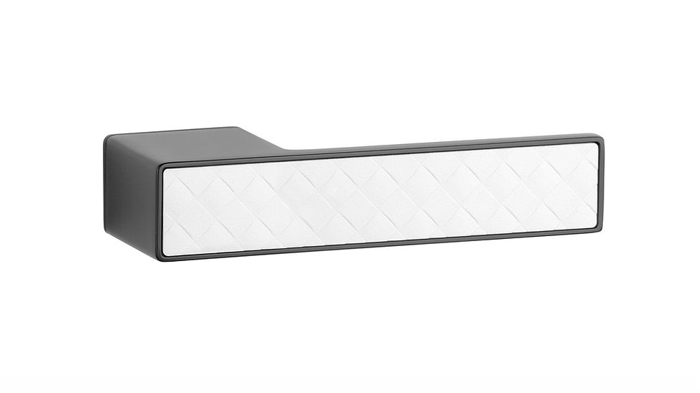 Miniatură: Set mânere HEDERA, negru cu insertie alba