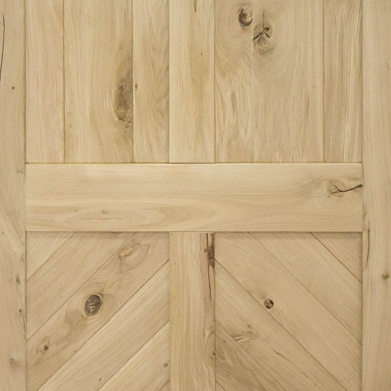 Miniatură: Ușă glisantă hambar CHEVRON natur