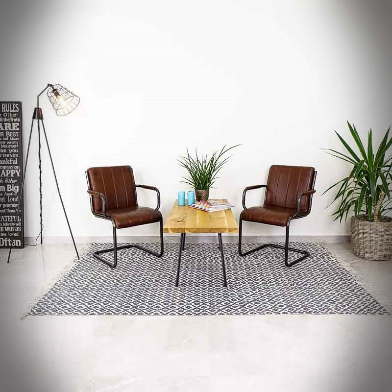Miniatură: Set 2 picioare metalice de masă URIS 40 steel