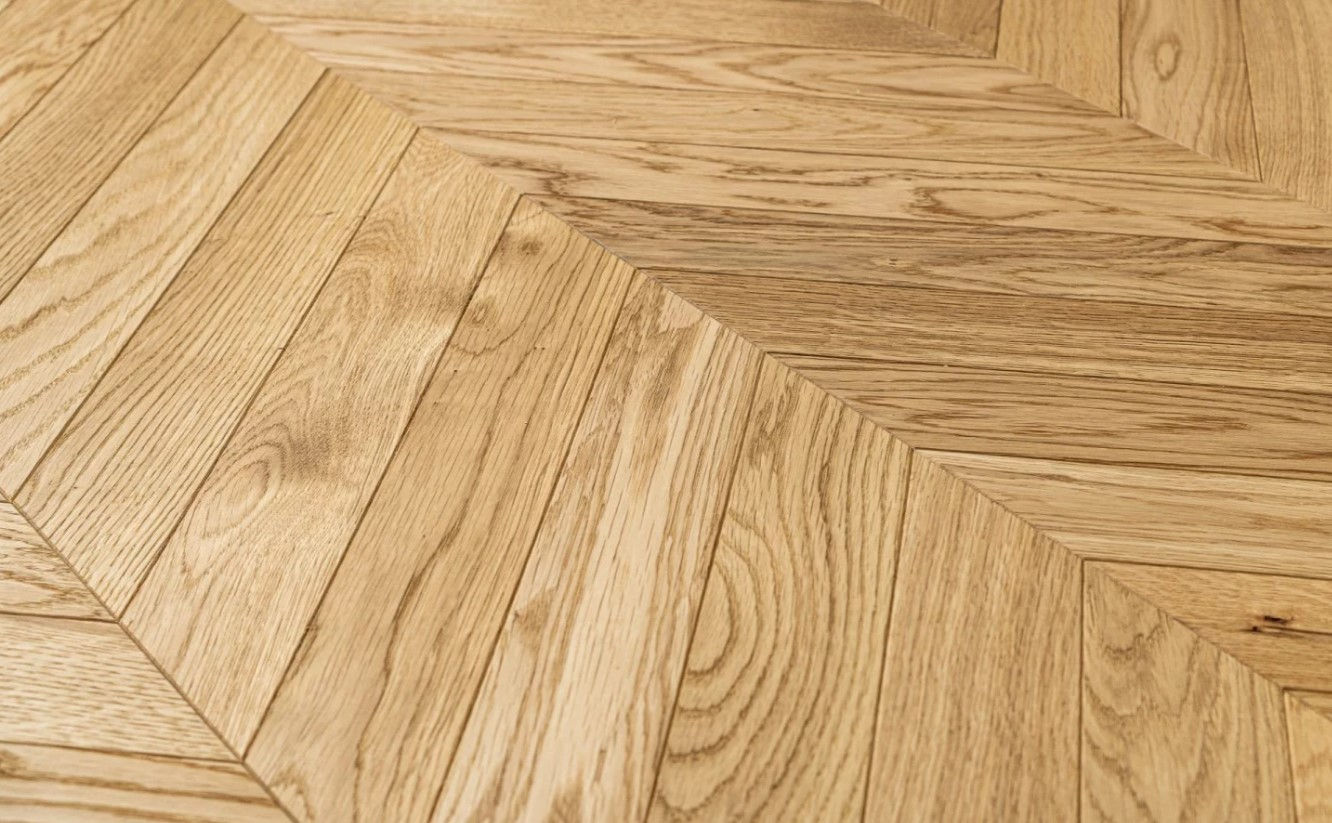 Parchet stratificat Chevron OAK ECO Oil Wax 405 x 65 x 10,5 mm