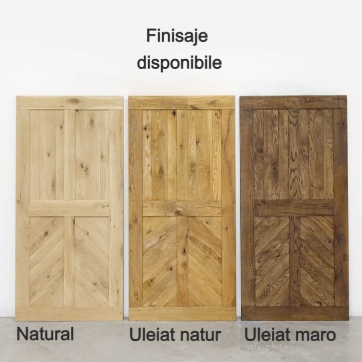 Miniatură: Ușă glisantă hambar CHEVRON natur