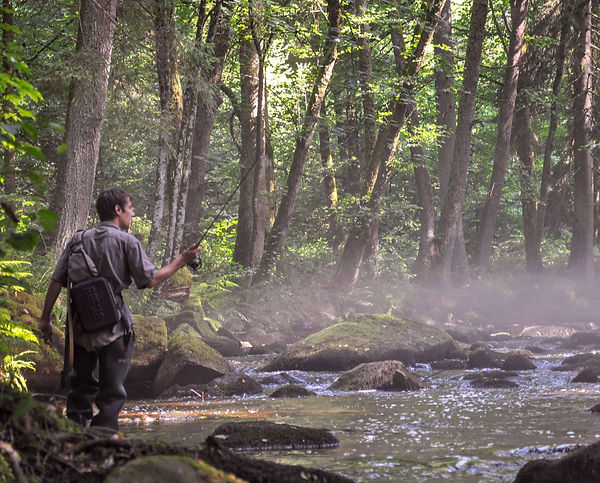 moniteur guide pêche vosges gérardmer mouche sèche nymphe forêt rivière sauvage