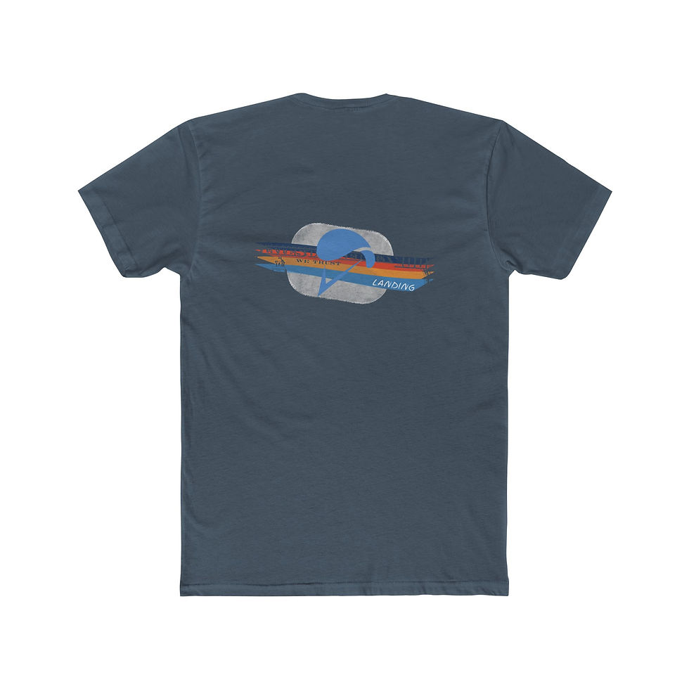 Thumbnail: Dog Tag Skydive Tee Indigo Back View
