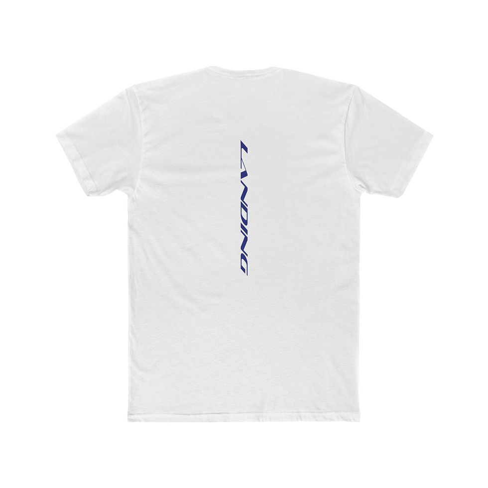 Thumbnail: Mens Racing Skydive T-shirt in White Back View