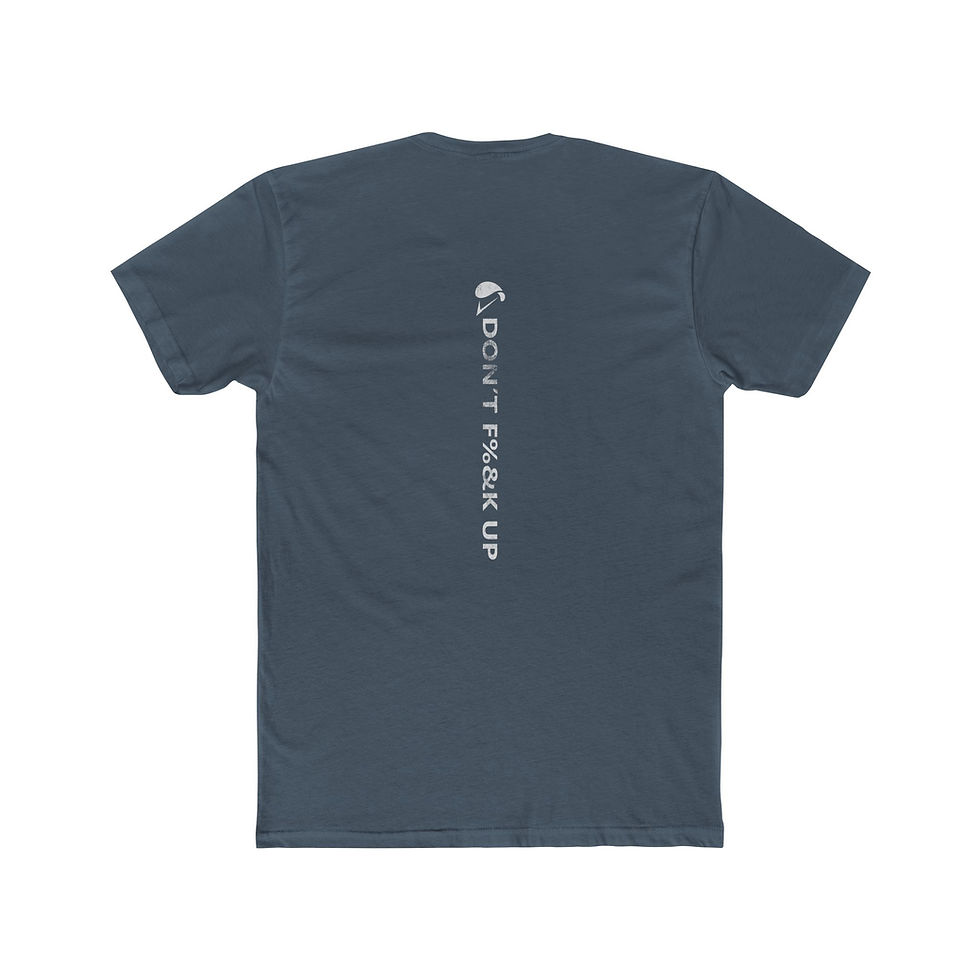 Thumbnail: Mens Skydive T-Shirt in Indigo back view