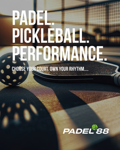 Pickleball court with pickleball