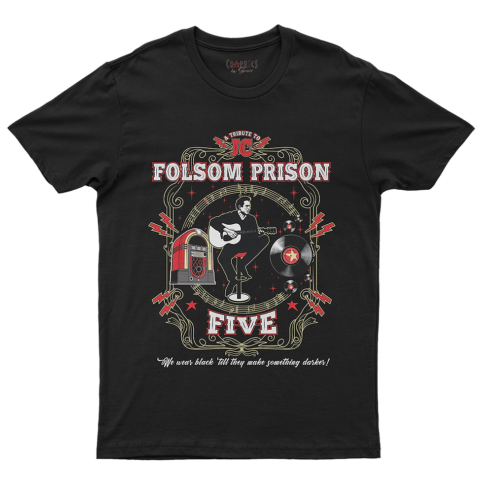 Folsom Prison Five t-shirt at The Stadium Smokehouse Bar & Grill in Springfield, IL