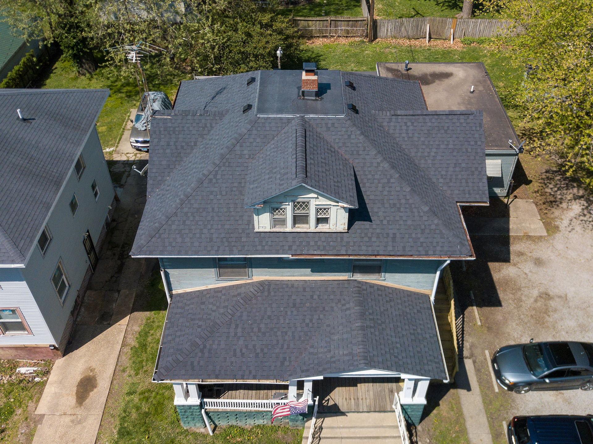 Residential roof in Springfield, Illinois