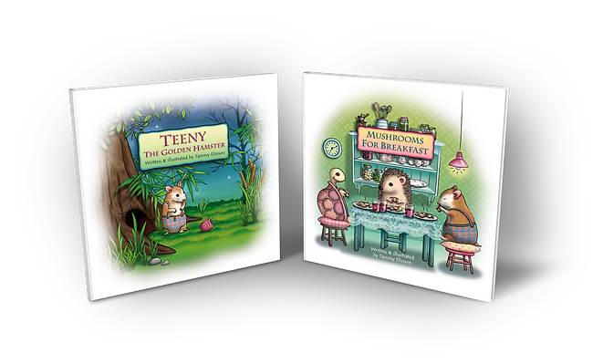 Teeny the Golden Hamster + Mushrooms for Breakfast - Children's books by Tammy Elinson