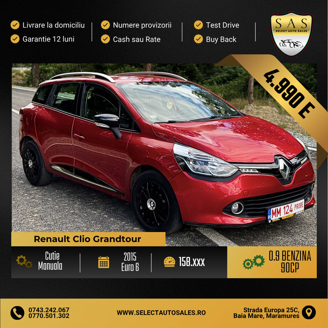 Renault Clio Grandtour - 0.9 Tce - 2015 - Euro6