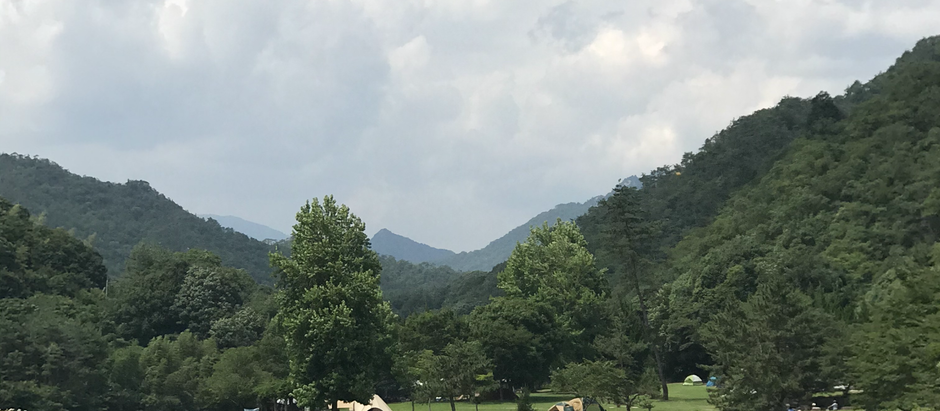 やさかキャンプ村にて② 水位の問題