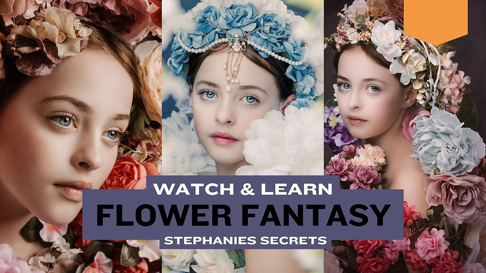 Stephanie's Secrets : Floral fantasy observational shoot