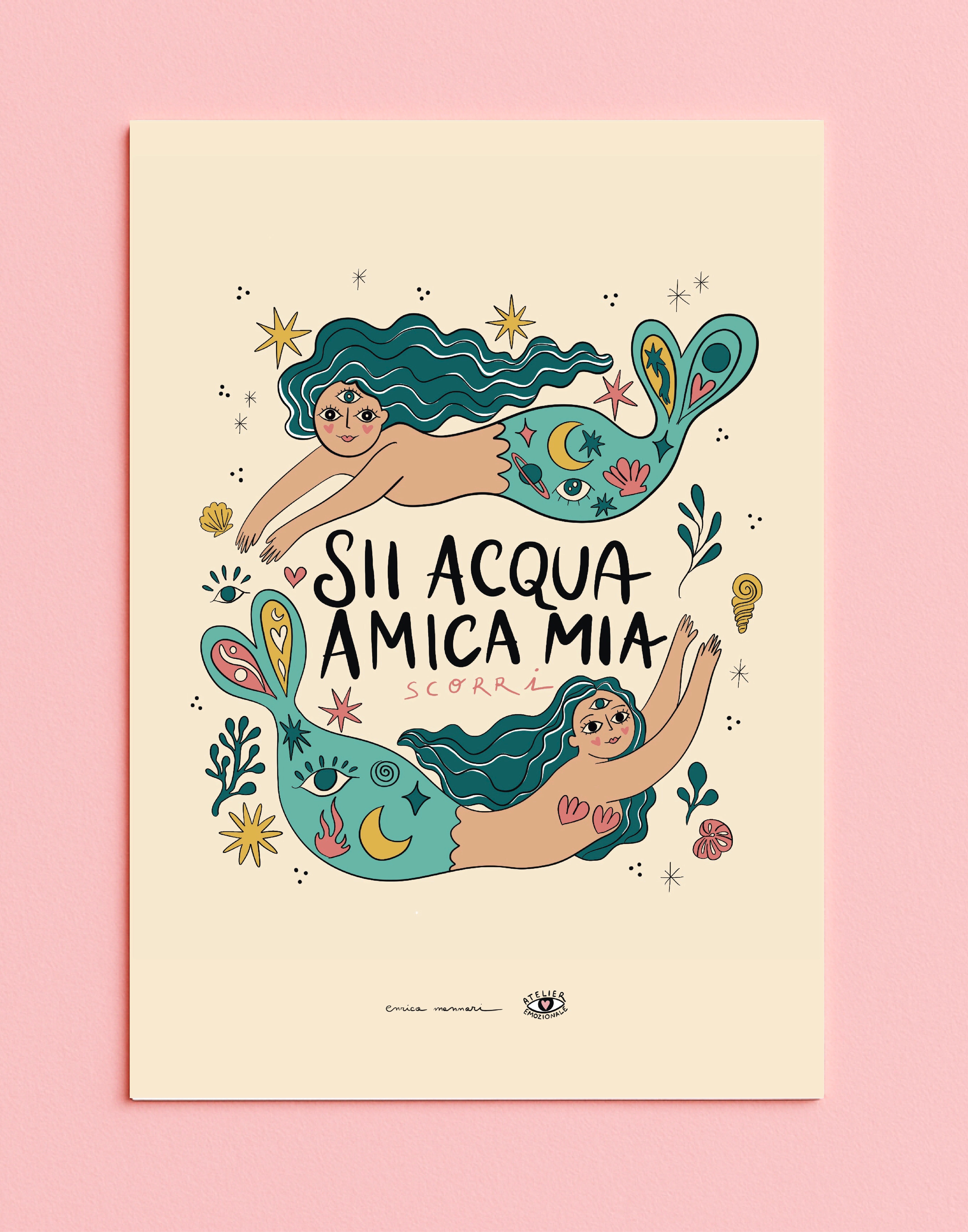 Sii acqua amica mia - Stampa A4