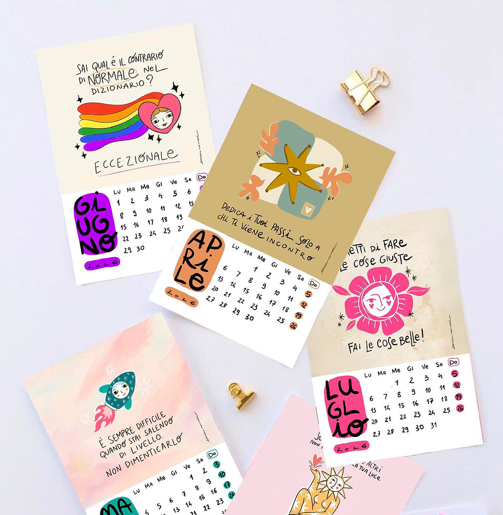 Miniatura: Calendario Emozionale Compact (6 schede fronte-retro)