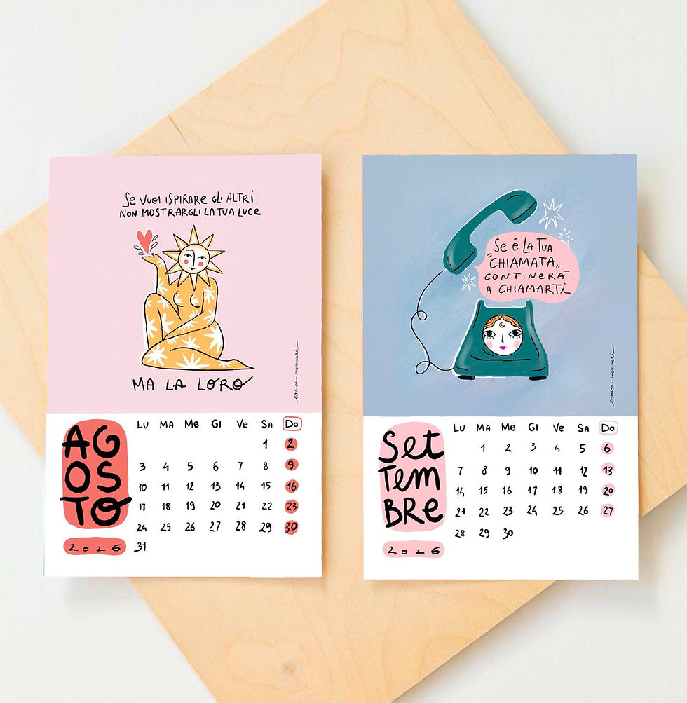 Miniatura: Calendario Emozionale Compact (6 schede fronte-retro)