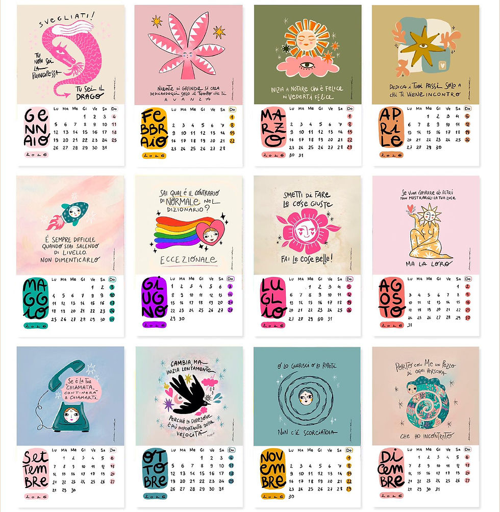 Miniatura: Calendario Emozionale Compact (6 schede fronte-retro)