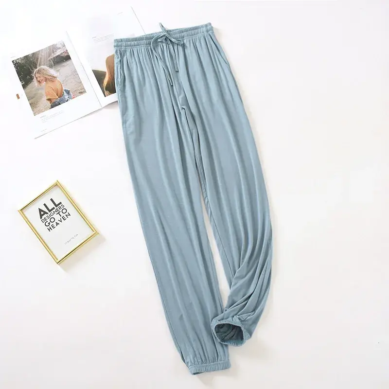 Thumbnail: Japanese new style home service ladies pants spring and summer thin modal loose 