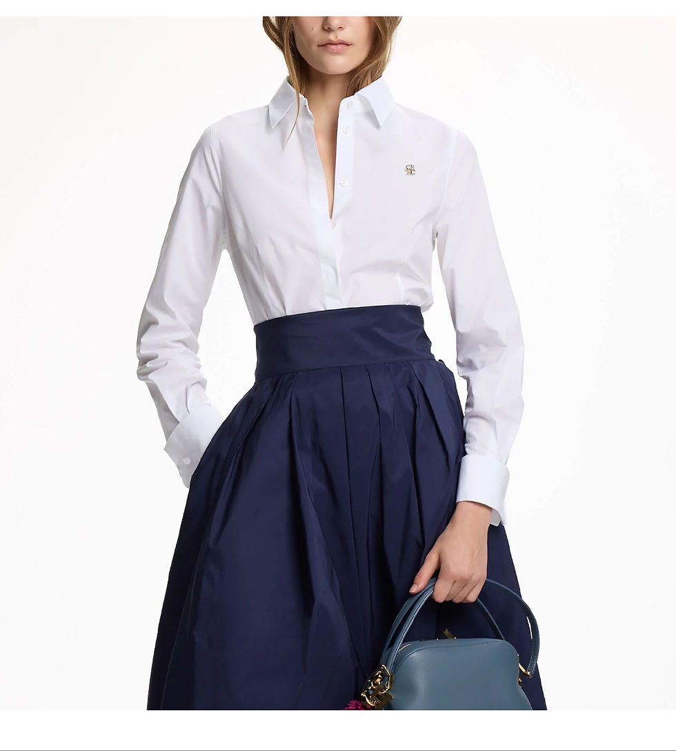 Thumbnail: CH Brand Button Down Shirt Long Sleeve Turn Down Collar Office Blouse For Women 