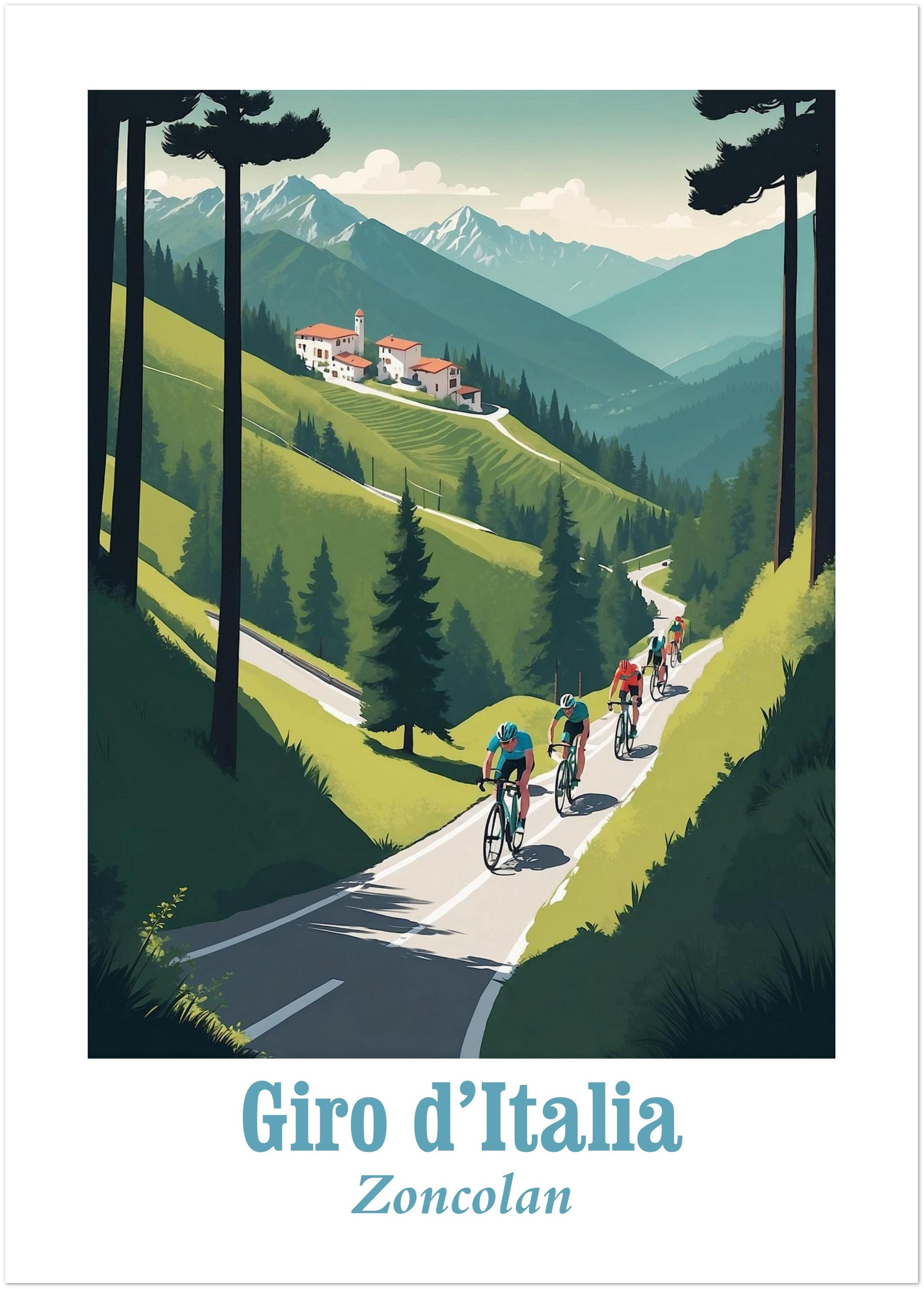 Gido d'Italia, Zoncolan stage - Fine Art Poster