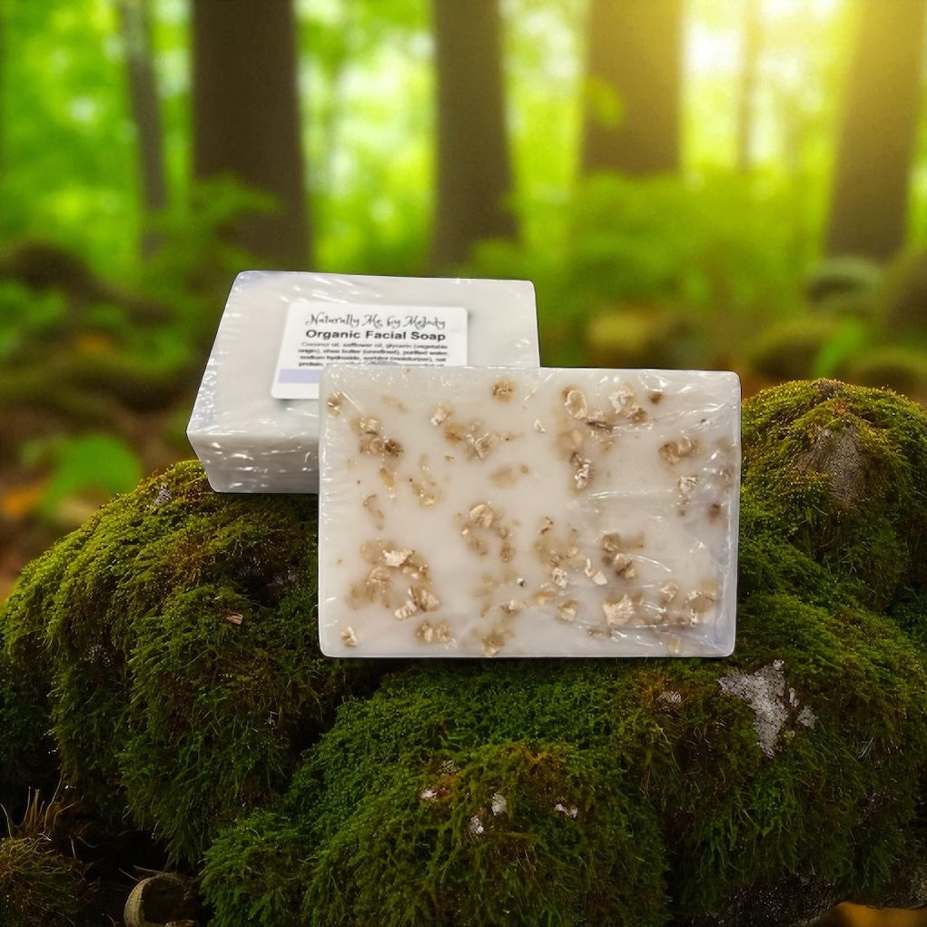 Lavender Oatmeal Facial Soap for soothing acne-prone skin.