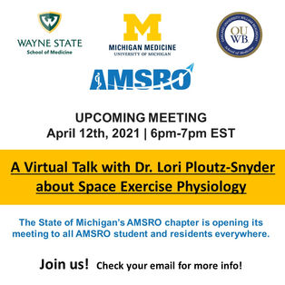Space Exercise Physiology Talk on April 12th